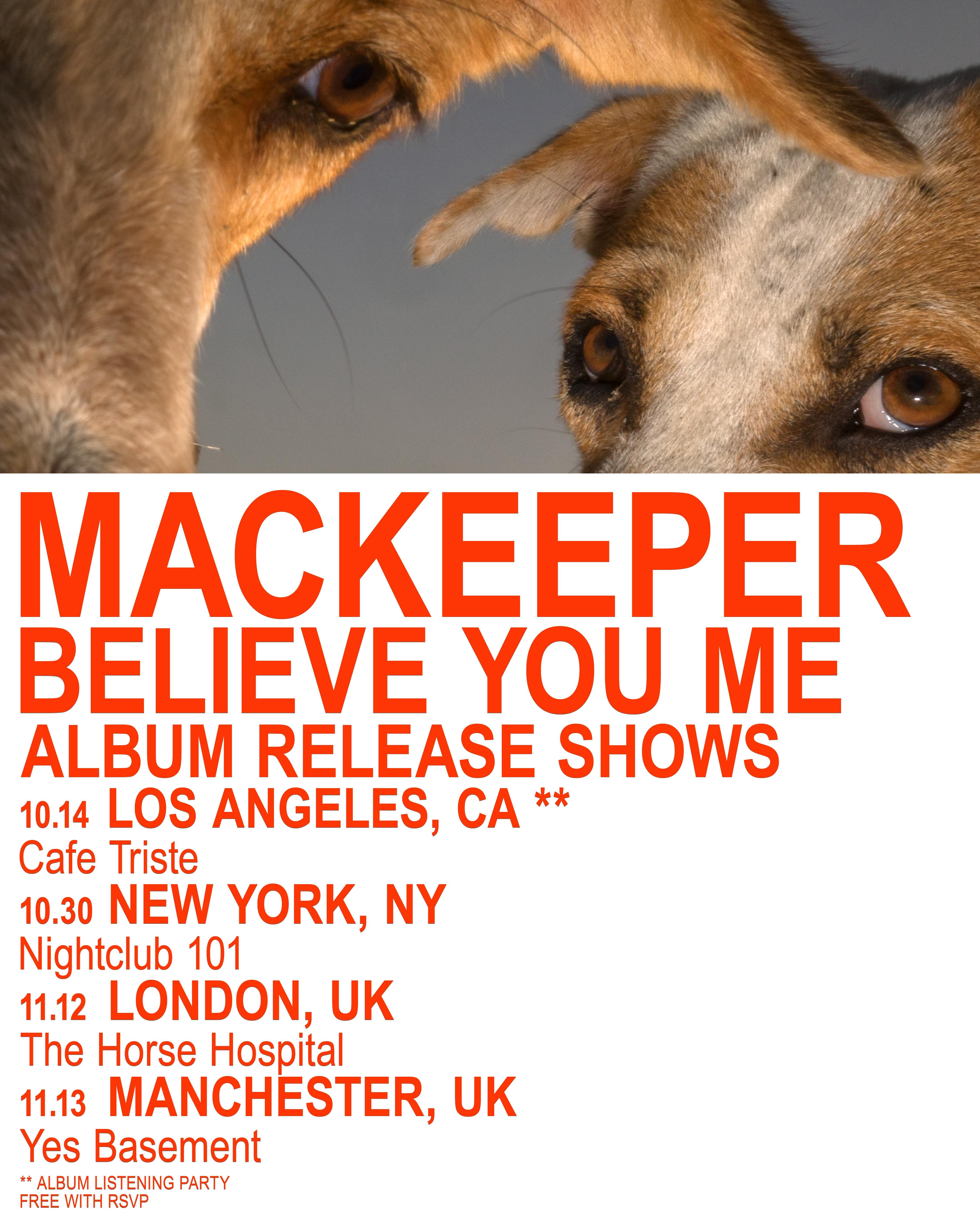 Believe You Me Listening Party official event flyer