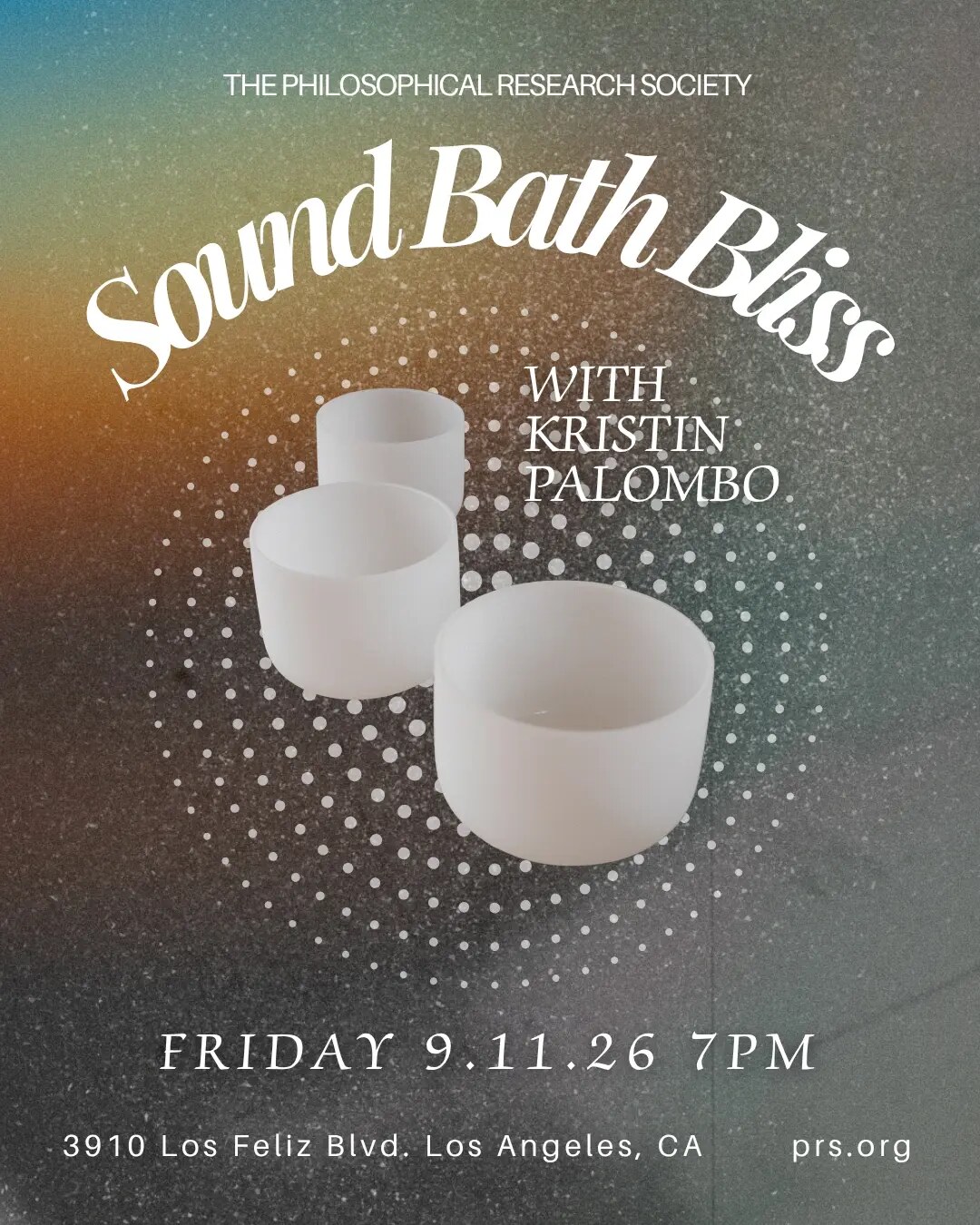 Sound Bath Bliss with Kristin Palombo flyer