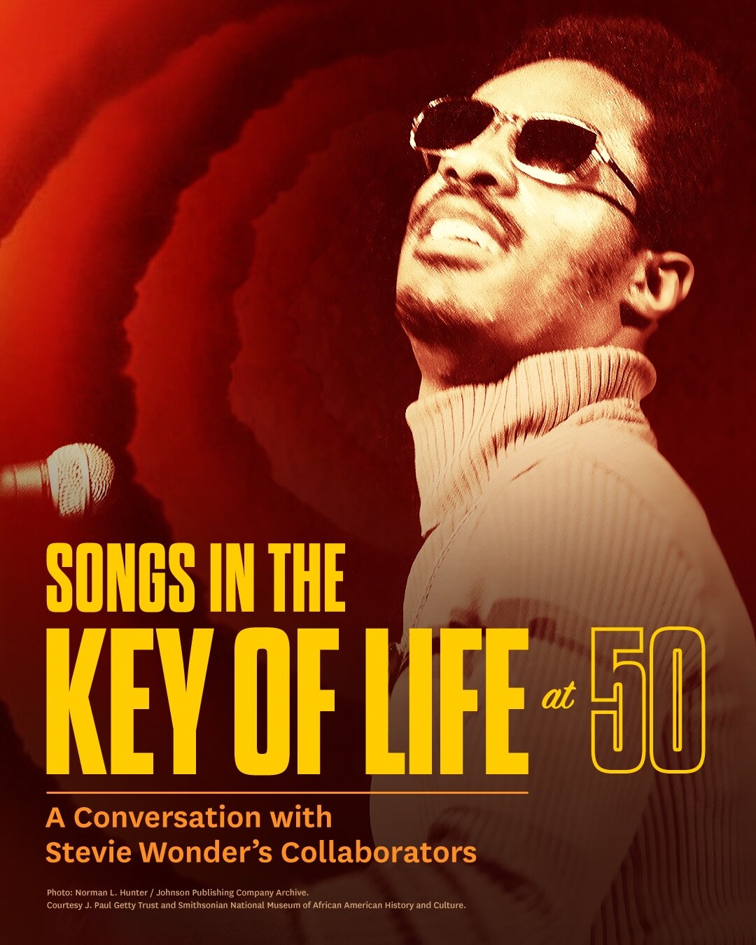 Songs in the Key of Life at 50 conversation flyer at USC Bovard Auditorium on September 10