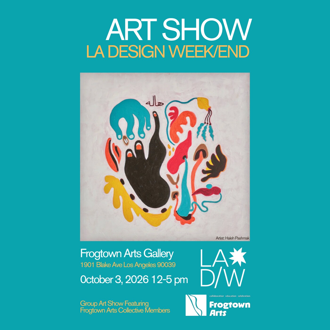 Frogtown Arts Group Art Show at Frogtown Arts Gallery event flyer