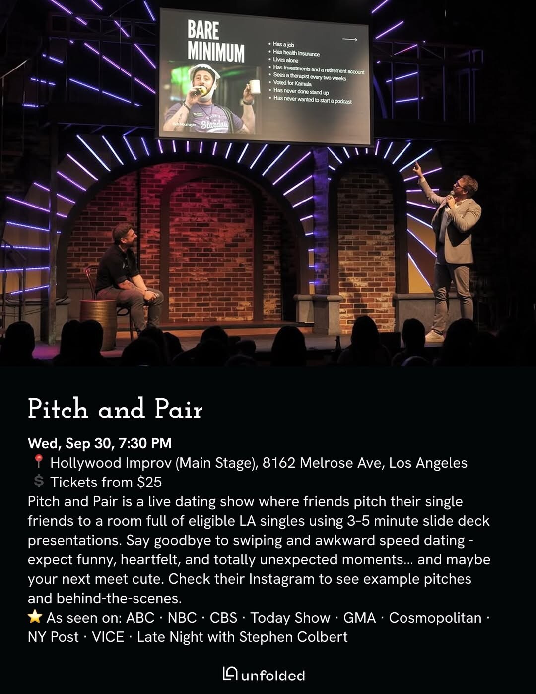 Pitch and Pair event flyer