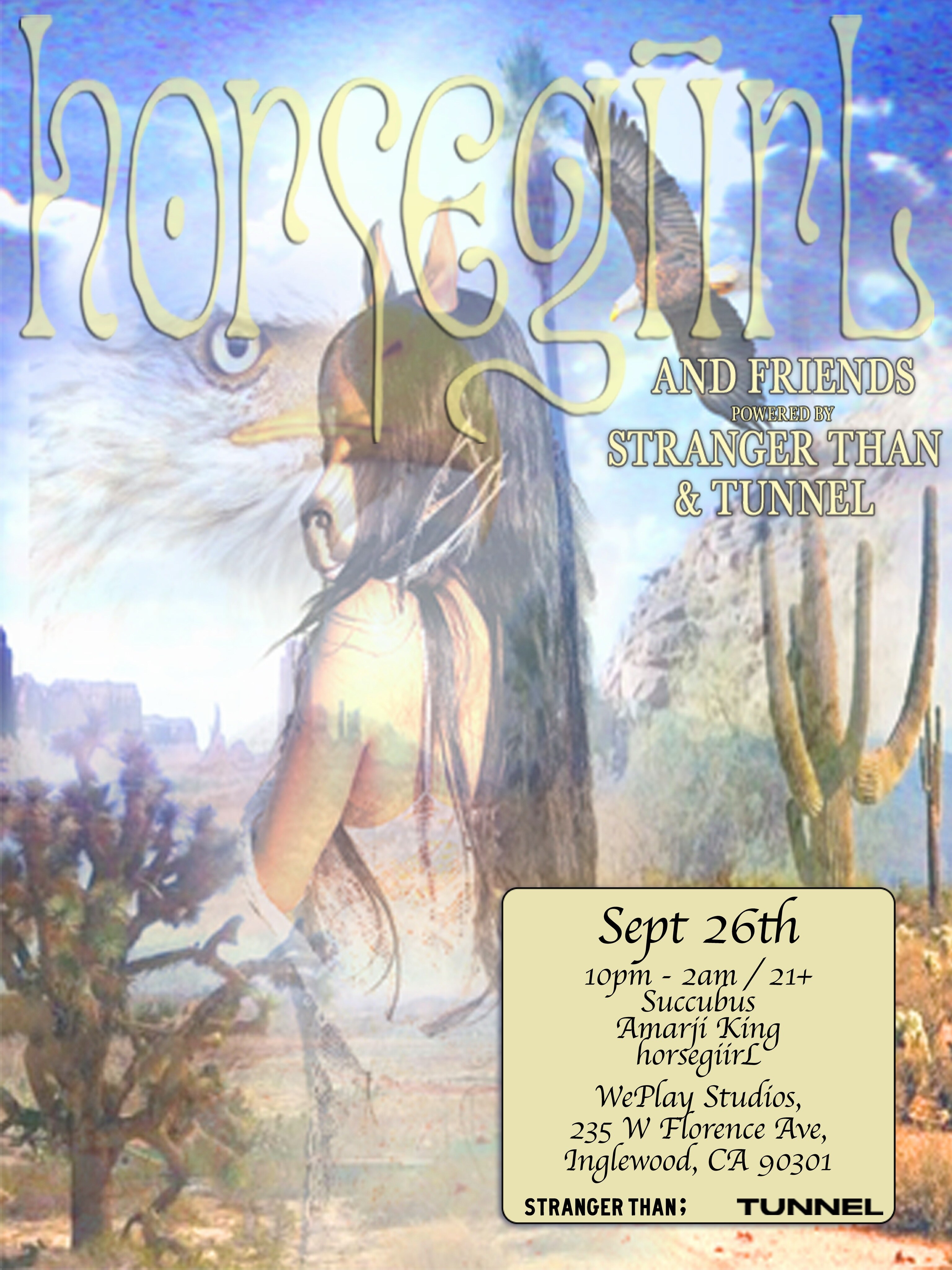 horsegiirL and Friends at WePlay Studios flyer