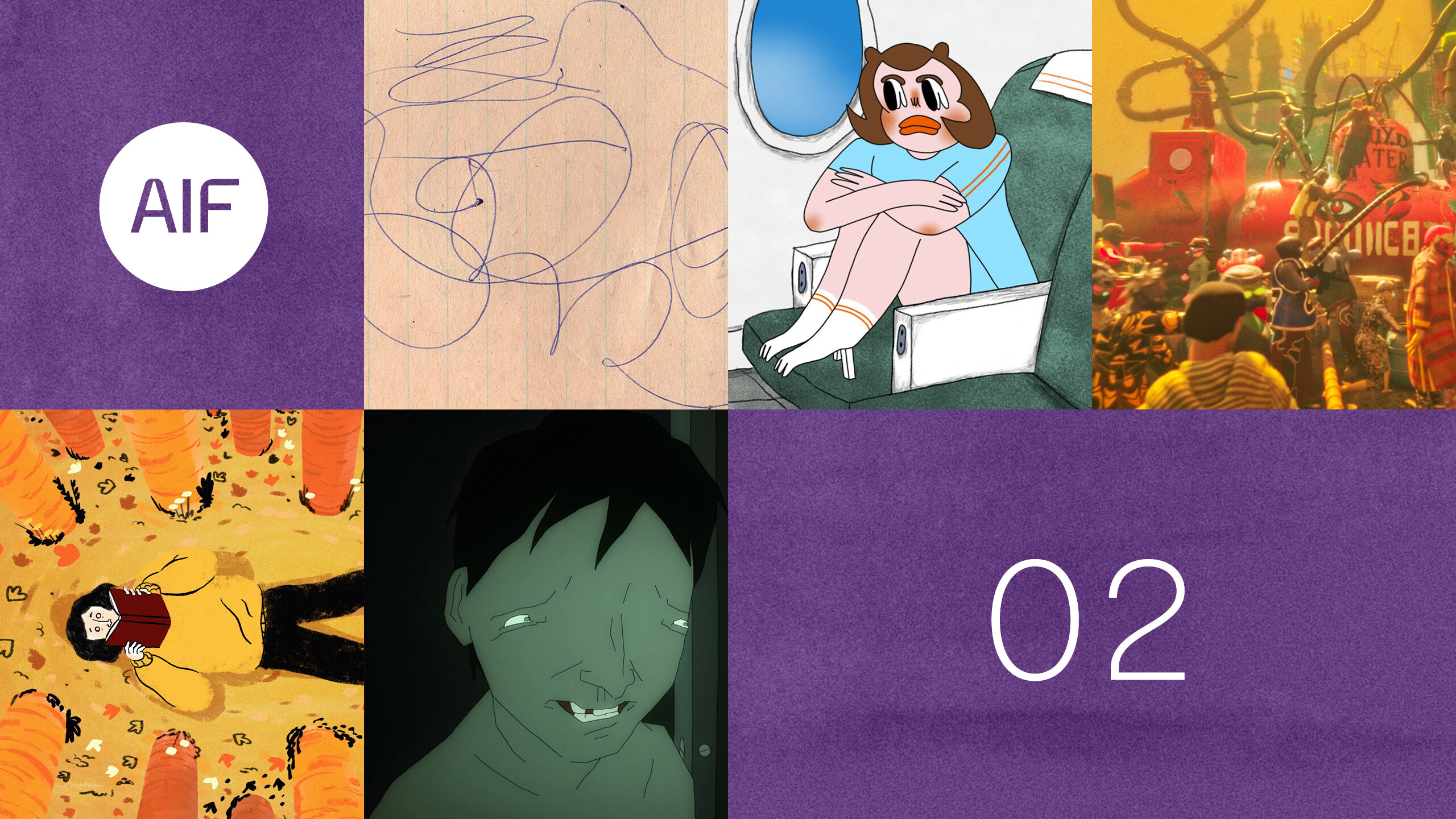 Short Films Program 02 – Screening program artwork for Animation Is Film 2026 at TCL 6.