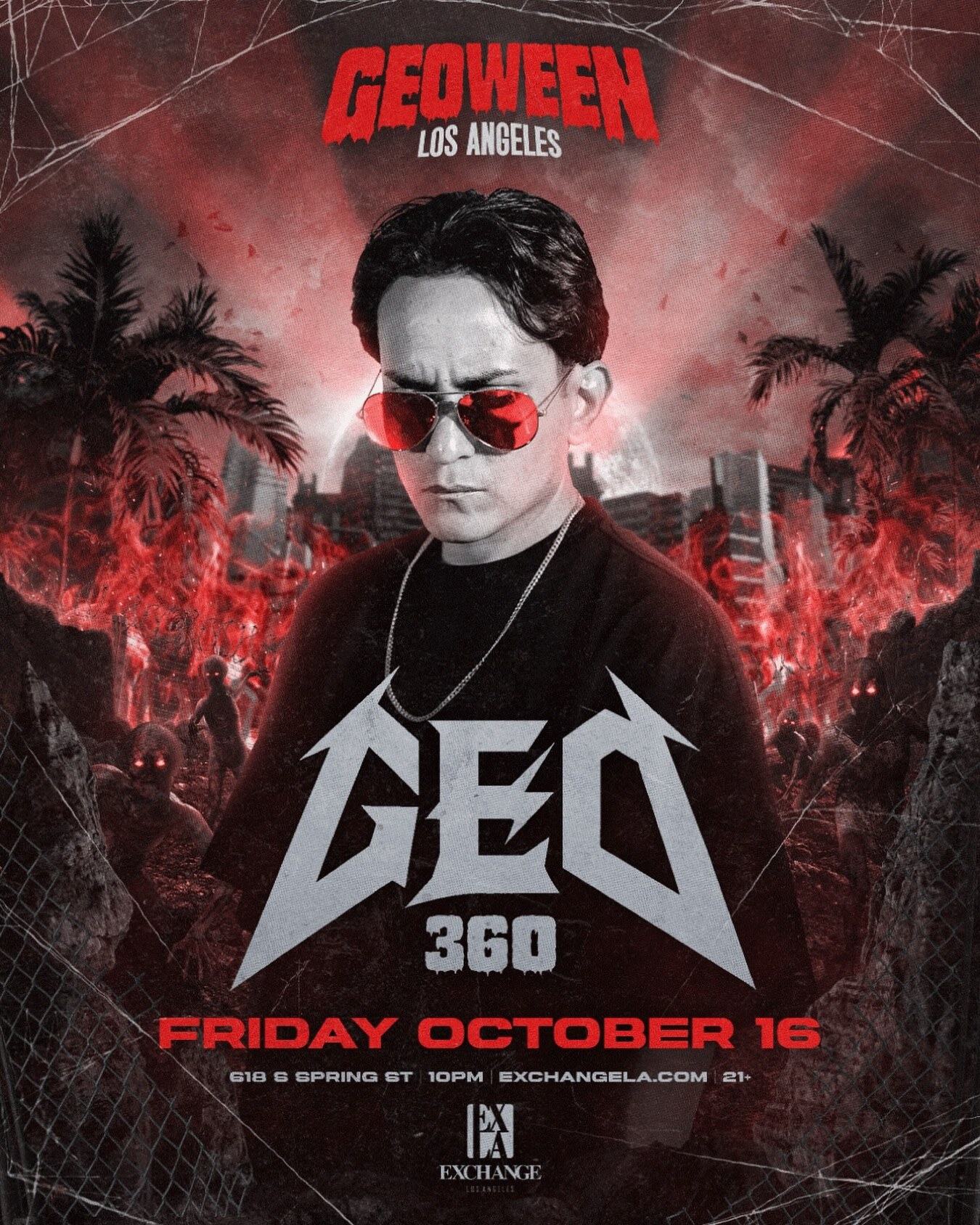 GEO 360 Set Geoween flyer at Exchange LA