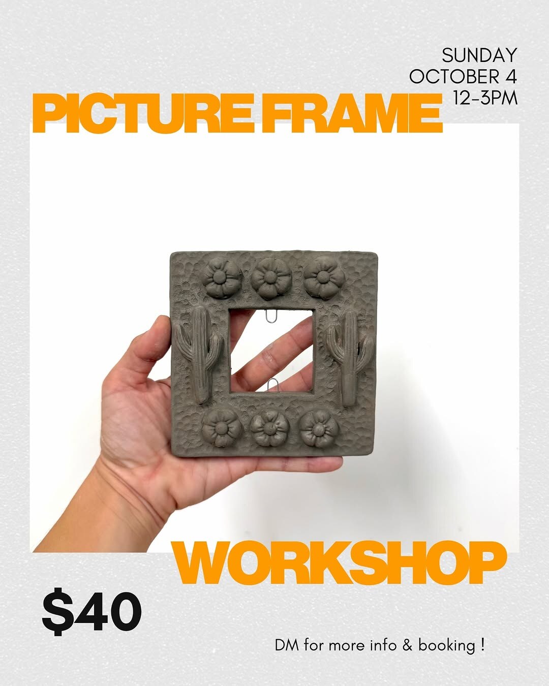 Picture Frame Workshop flyer