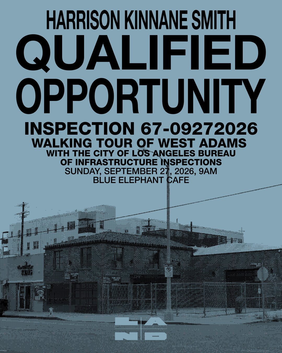 Qualified Opportunity walking tour artwork by Harrison Kinnane Smith