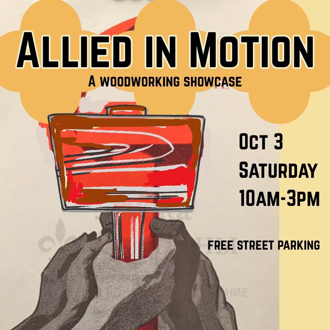 Allied Woodshop event flyer