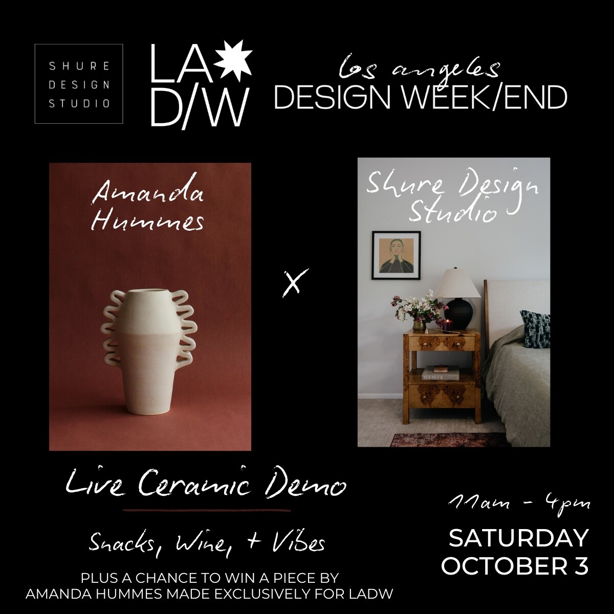Live Ceramic Demo with Amanda Hummes event flyer