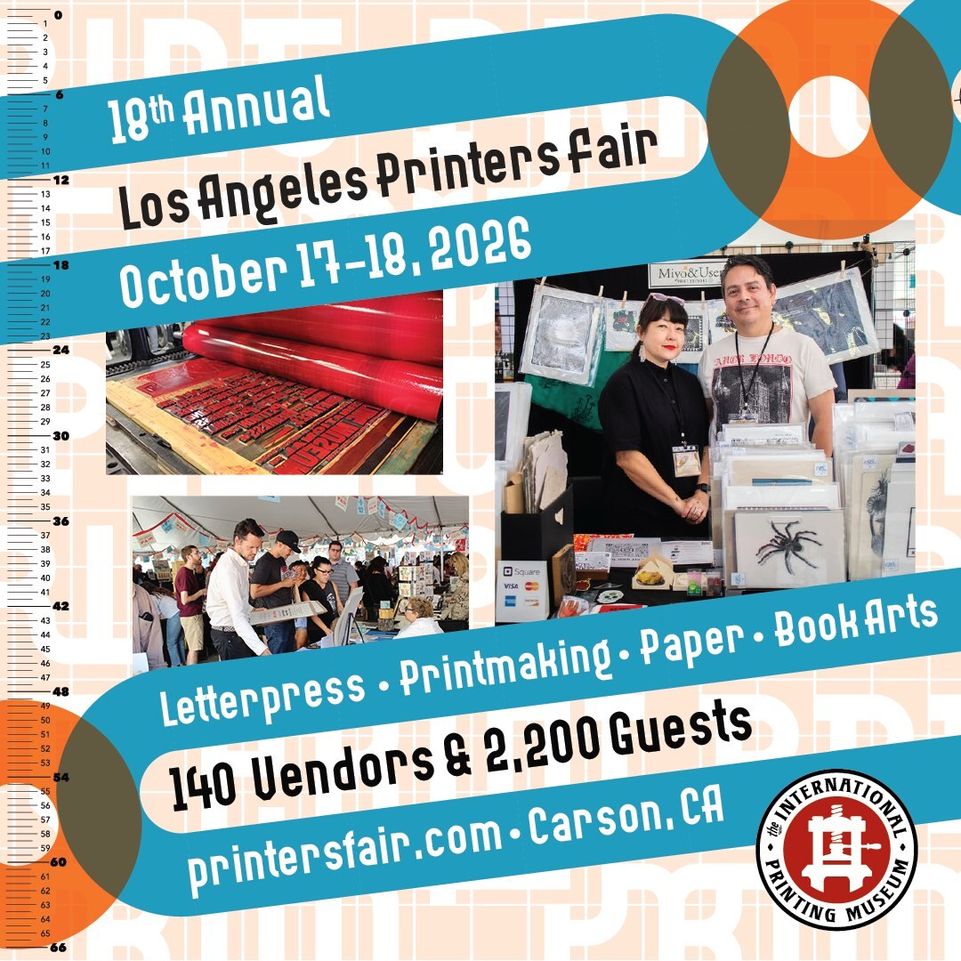 18th Annual Los Angeles Printers Fair flyer