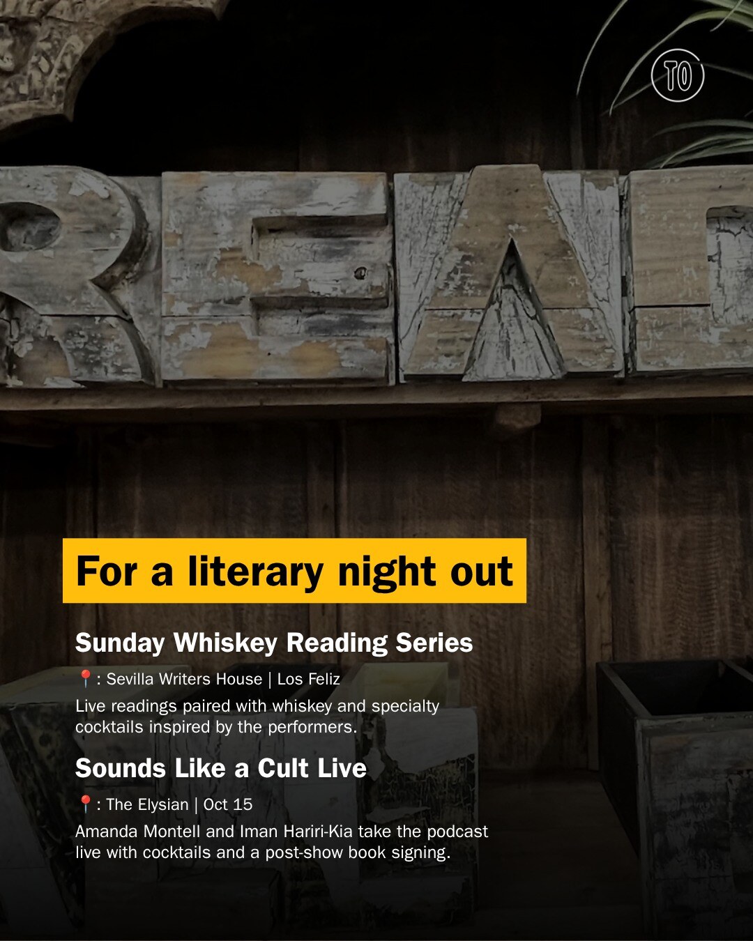 Time Out Los Angeles guide naming Sounds Like a Cult Live at The Elysian on October 15.