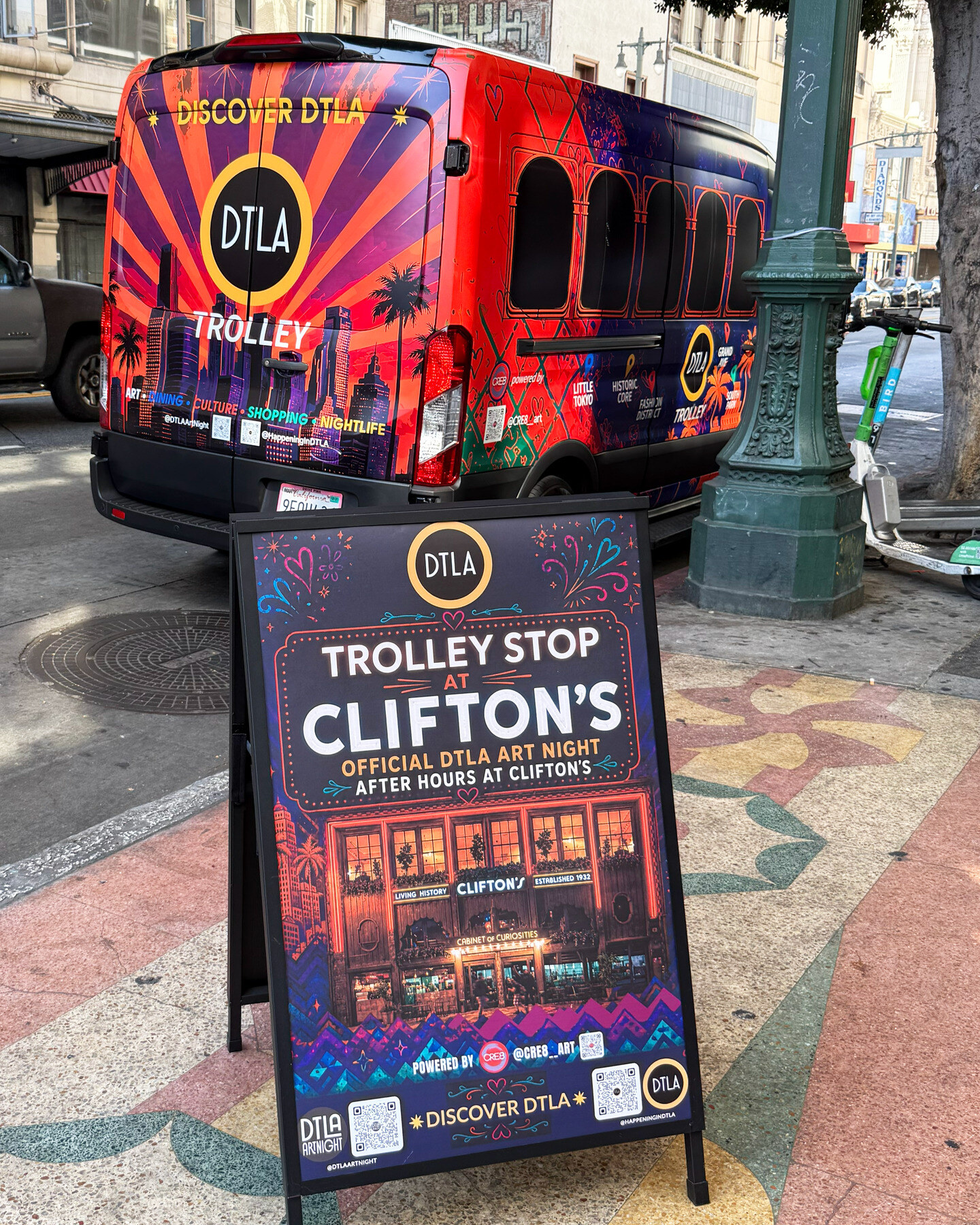 Clifton’s sign photographed for the official DTLA ArtNight After Party on October 1.