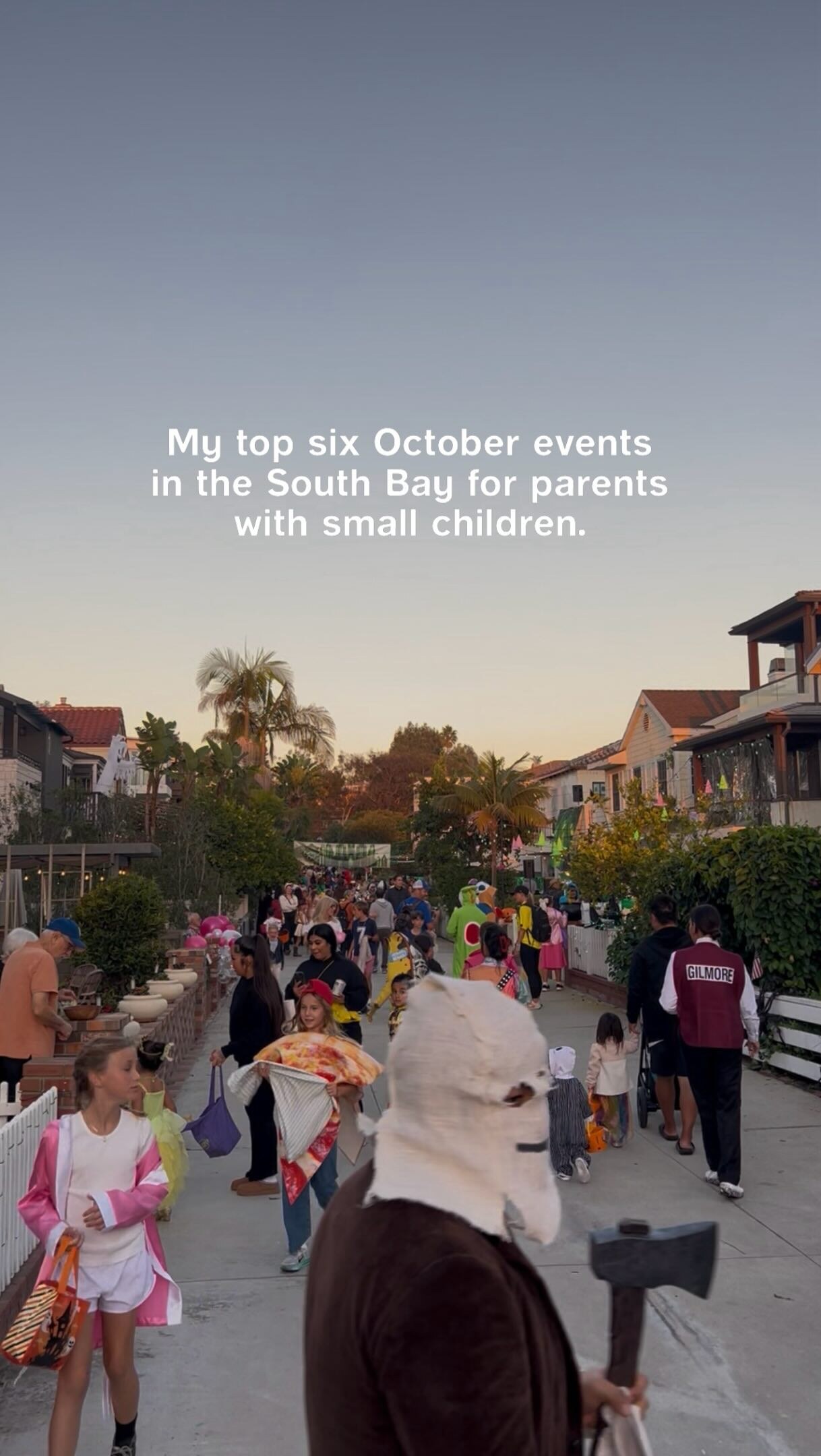 South Bay October family events guide featuring the Manhattan Beach Pumpkin Race