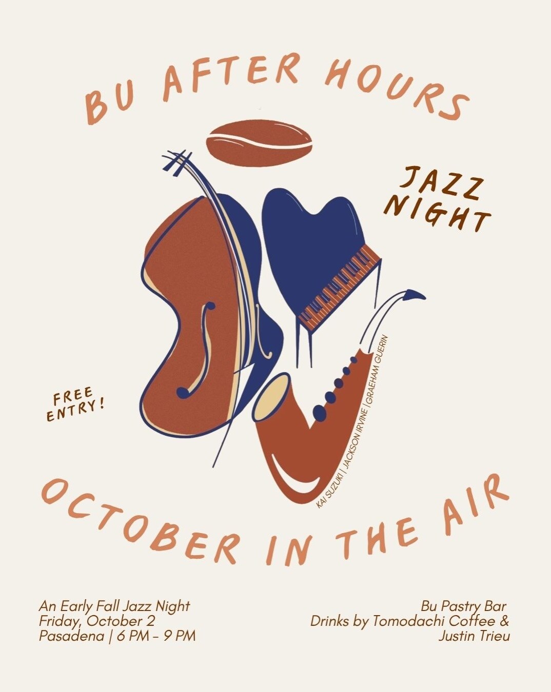 Bu After Hours Jazz Night flyer