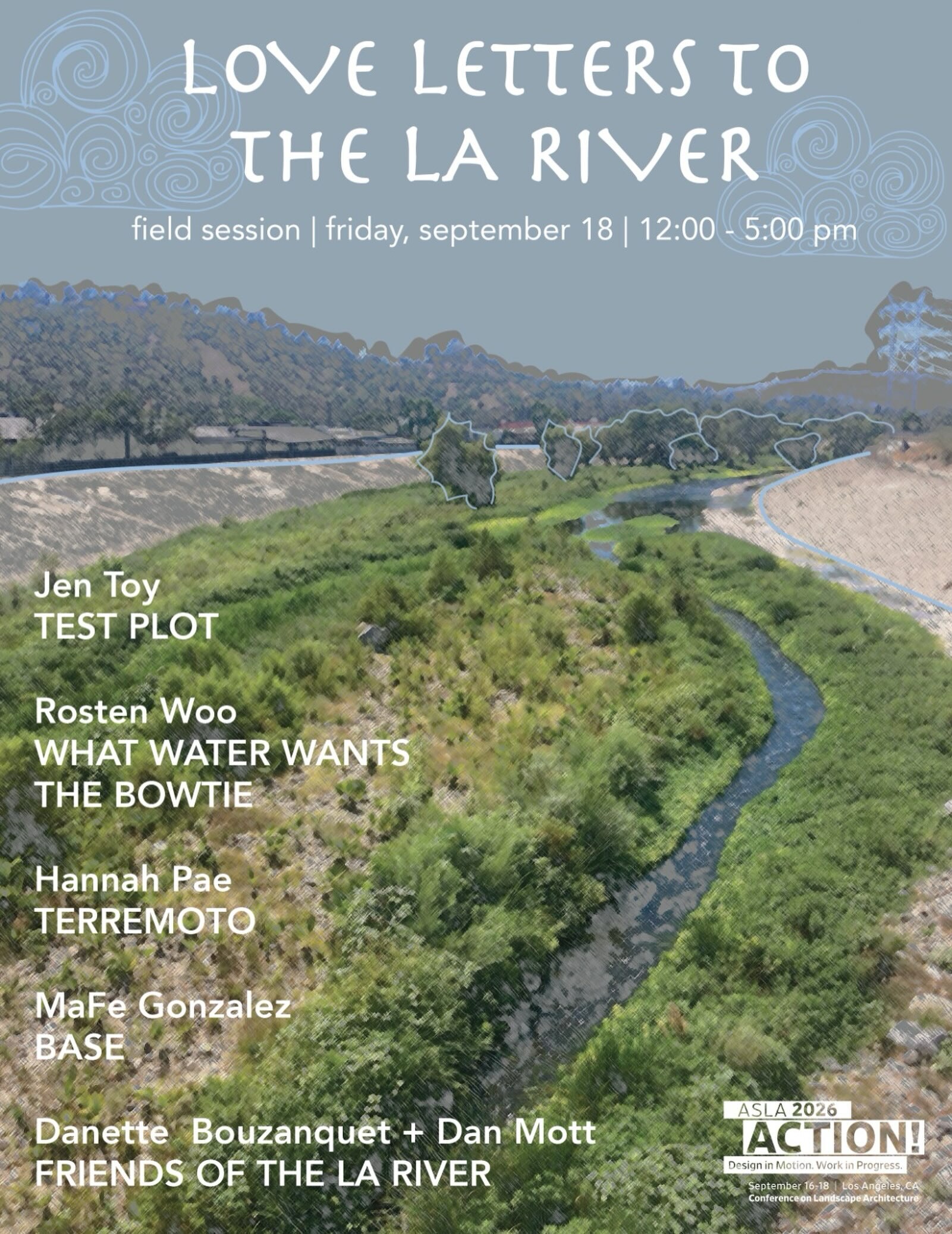 Love Letters to the LA River field session poster