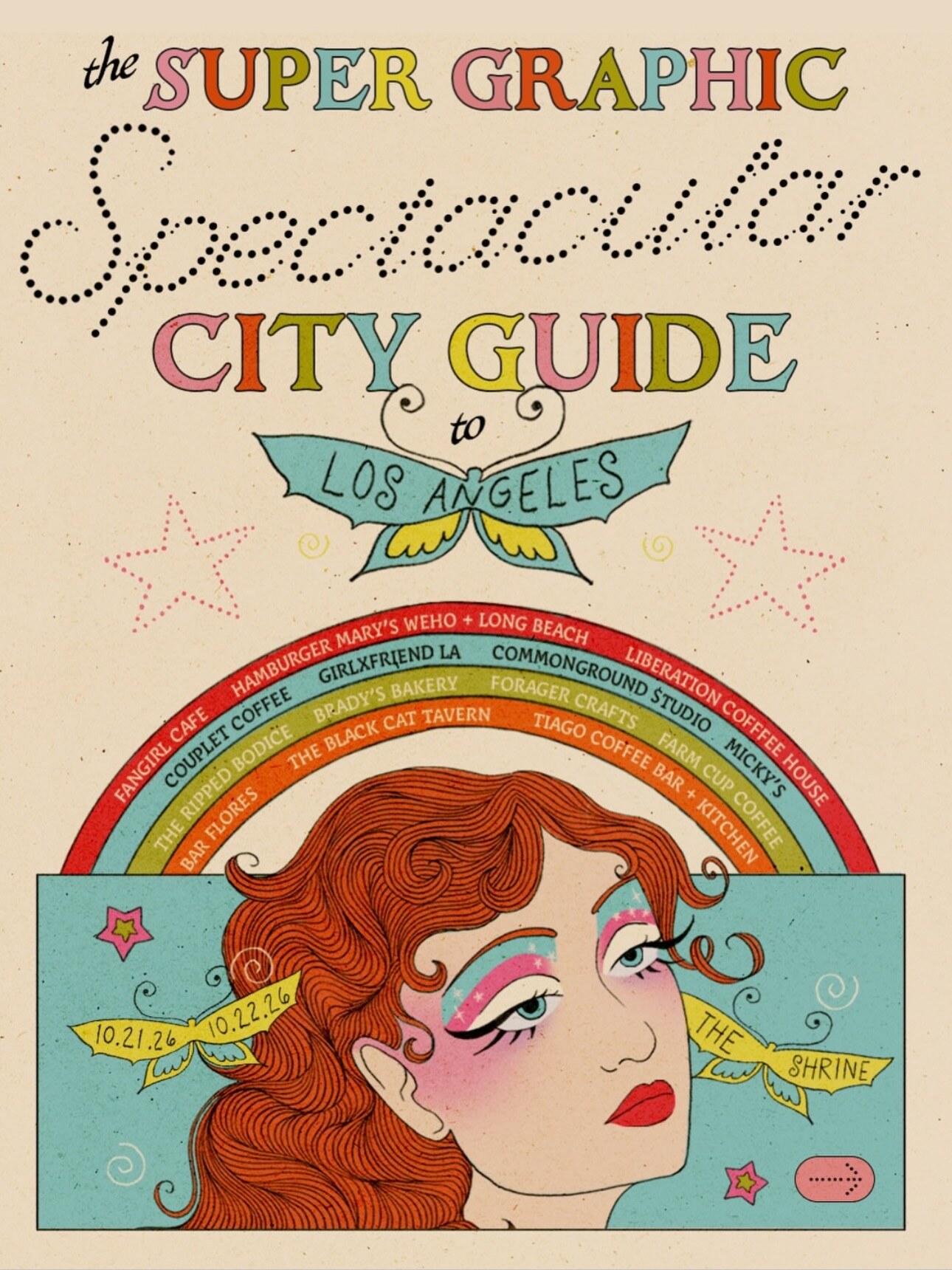 Girlxfriend LA Super Graphic Spectacular tattoo flash city guide