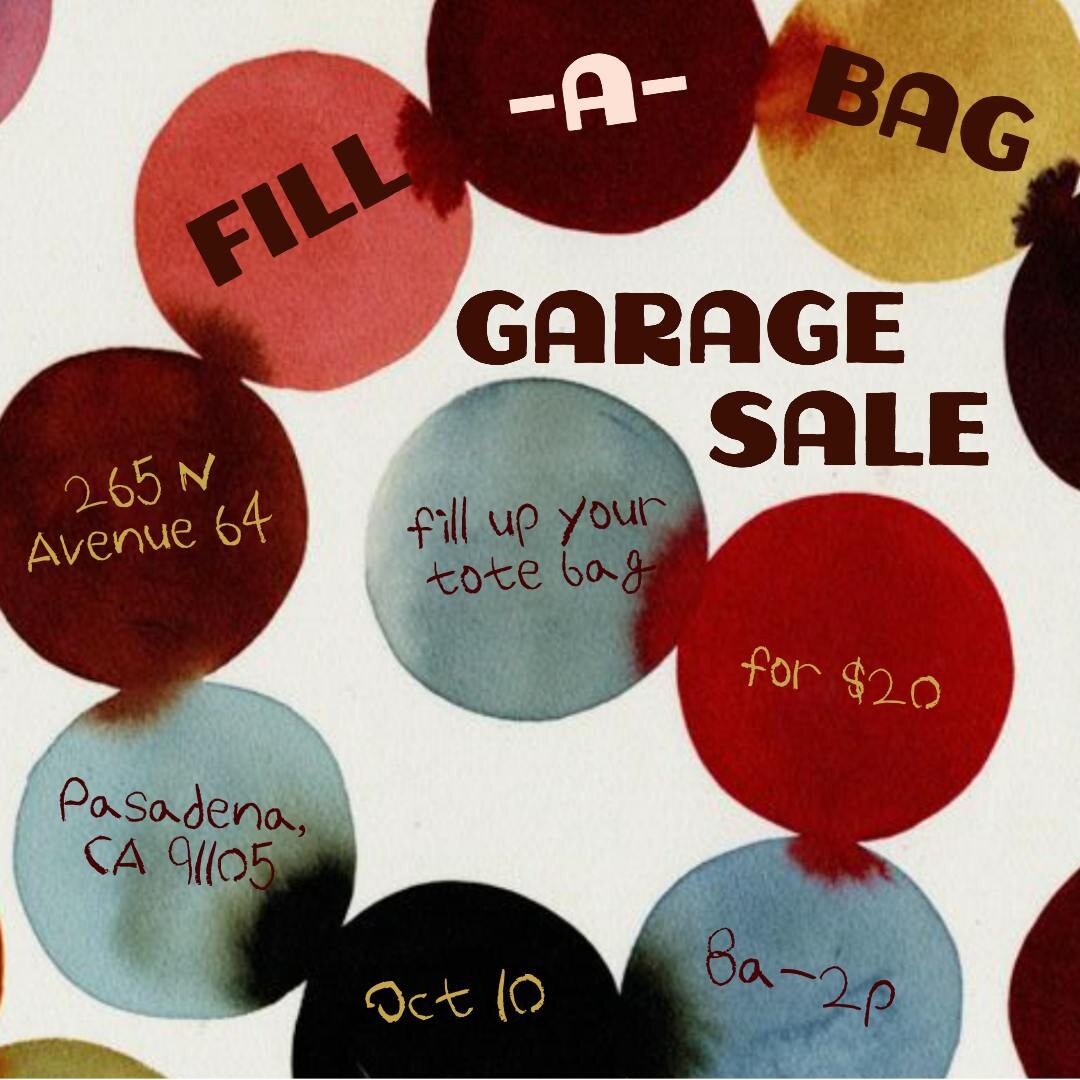 GARAGE SALE official event flyer