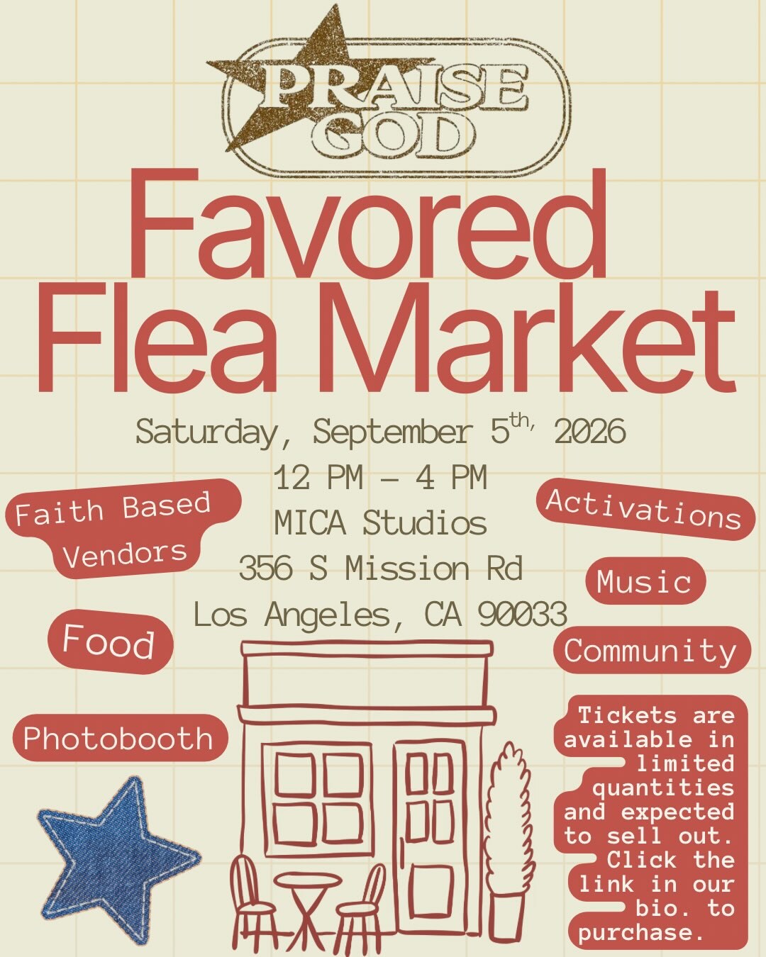 Favored Flea Market September 5 Los Angeles flyer