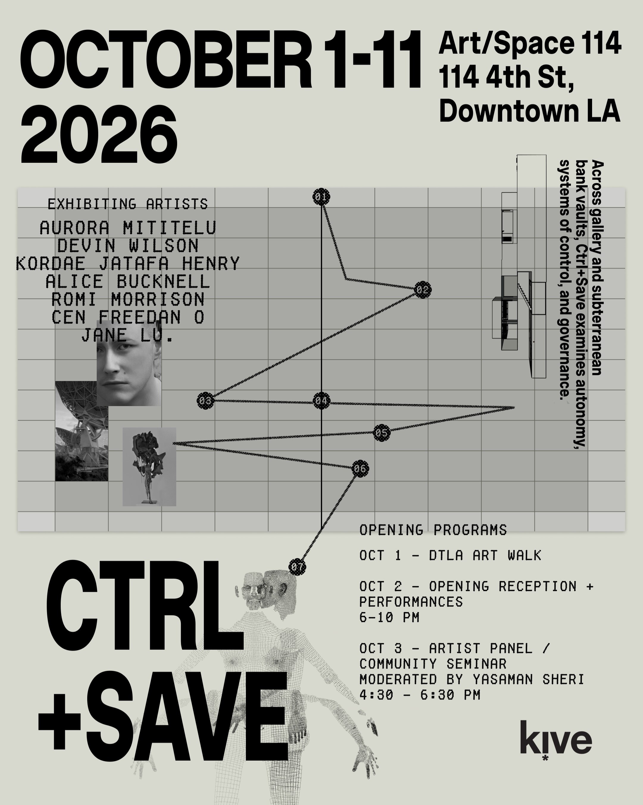 Ctrl+Save group exhibition flyer
