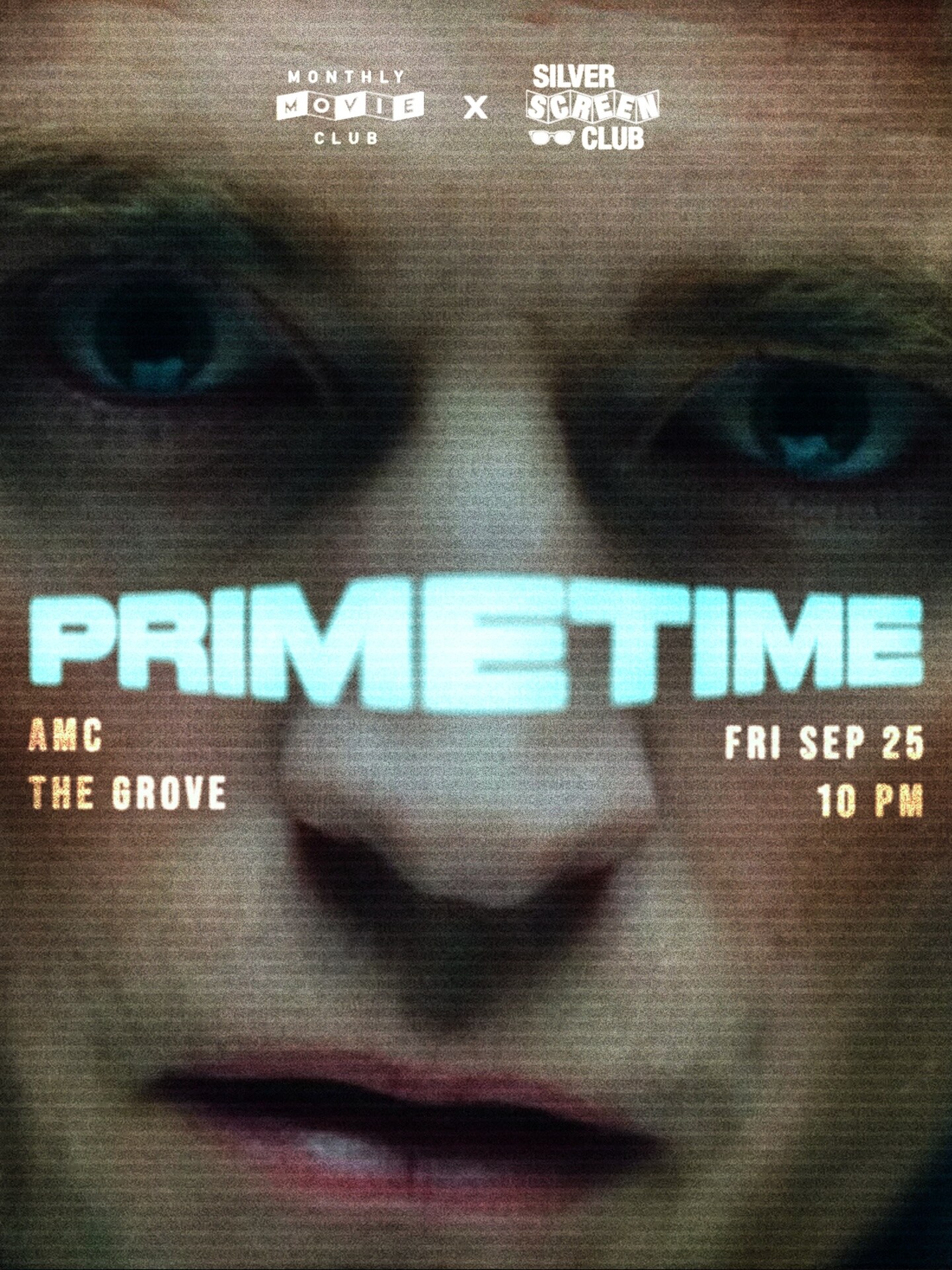 Primetime screening meetup flyer with Robert Pattinson