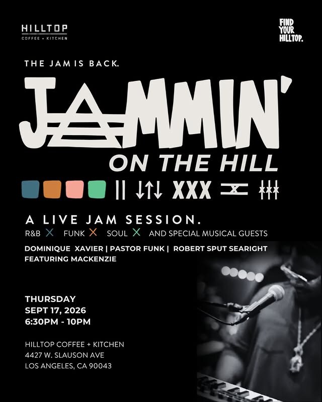 Jammin' on the Hill live jam flyer