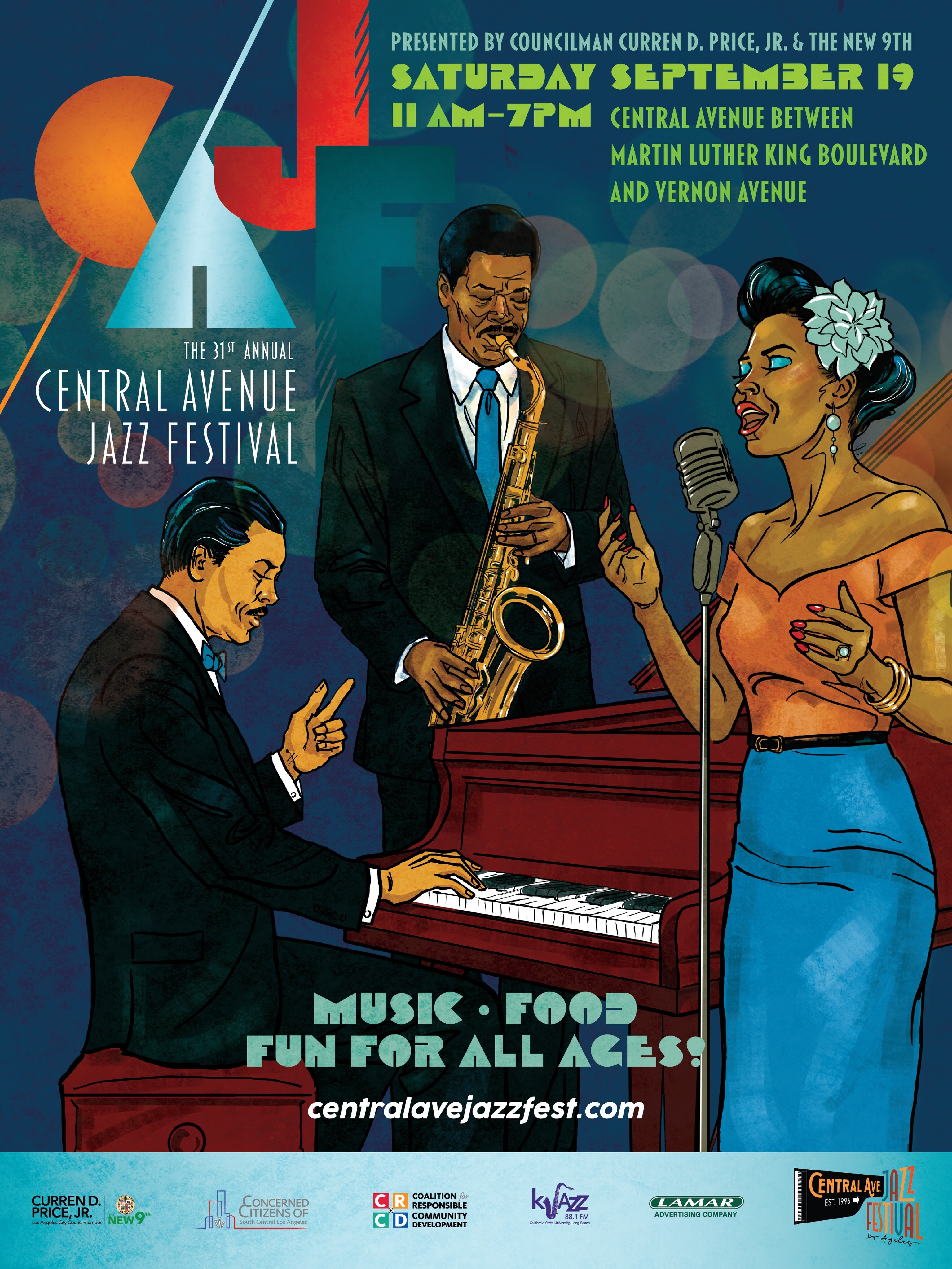 31st Annual Central Avenue Jazz Festival poster