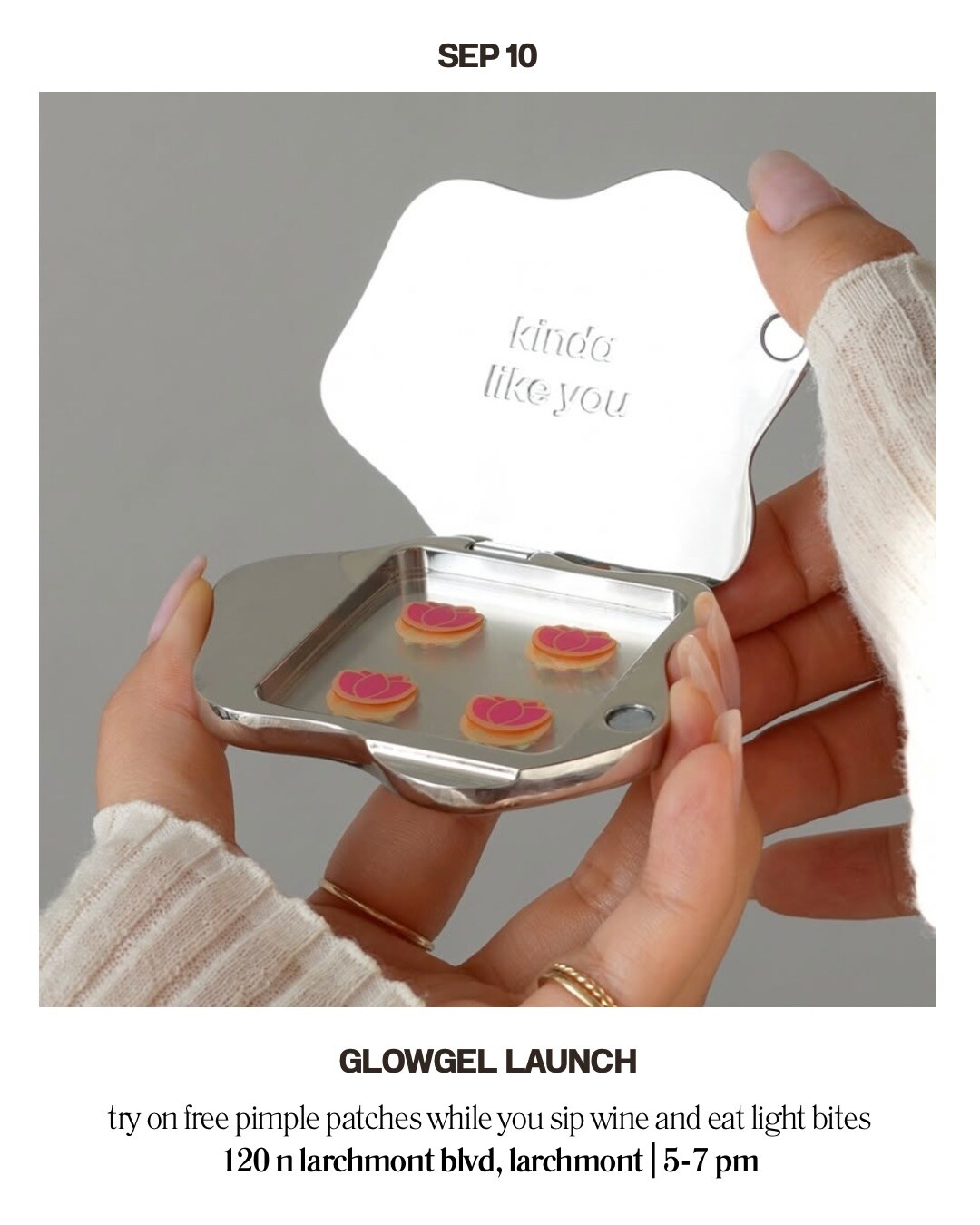 glowgel launch flyer at thirteen lune