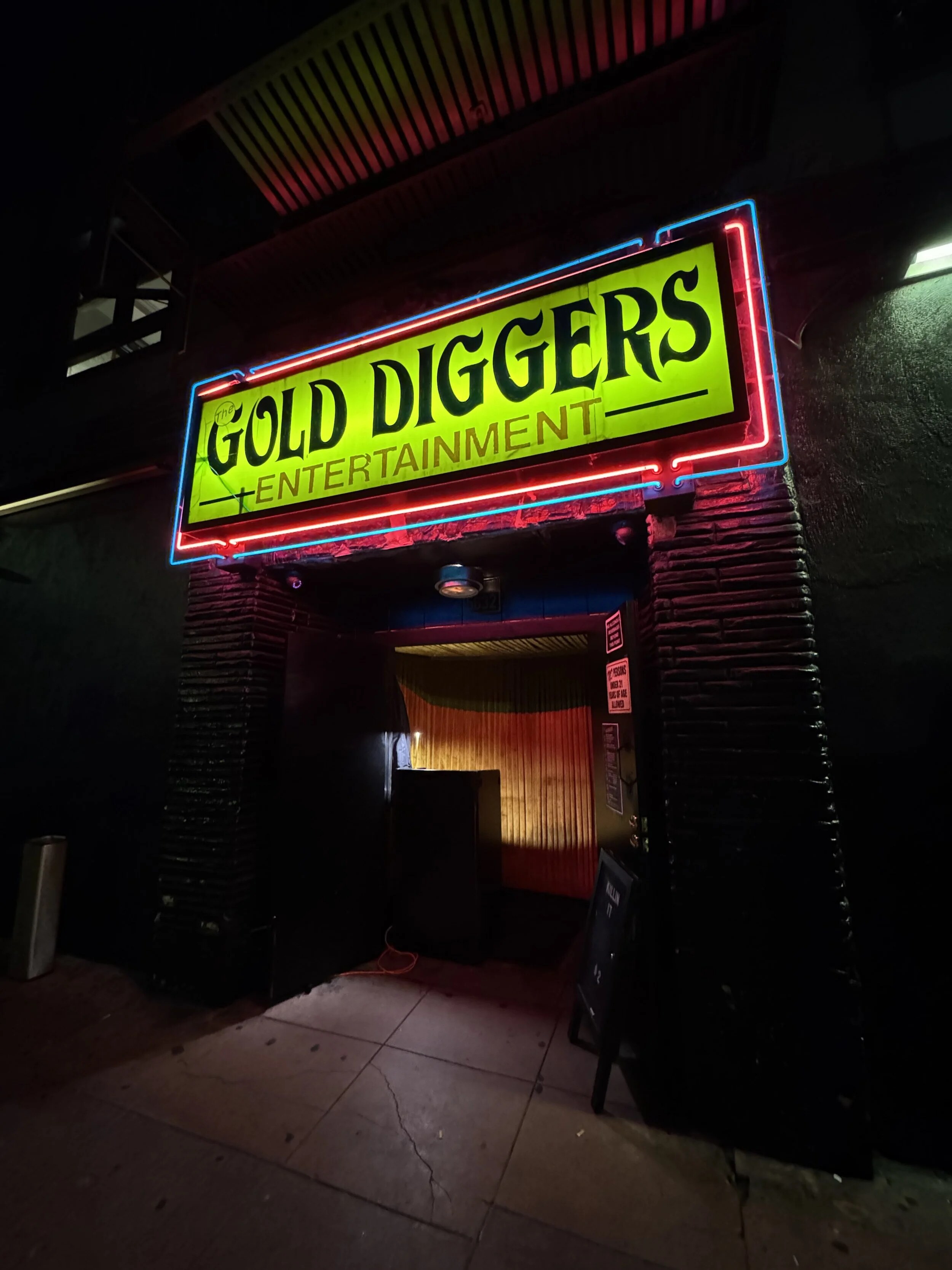 Gold-Diggers entrance photographed for the Very Good Mondays series